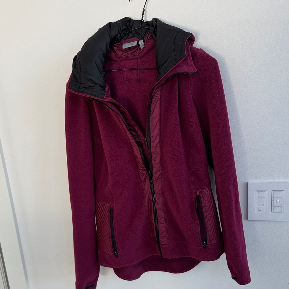 Athleta Deep Burgundy Ski Jacket